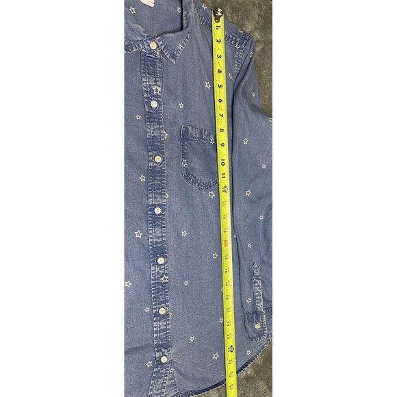 Gap Jean Button Down Shirt With Stars Women's Size M - Picture 15 of 15